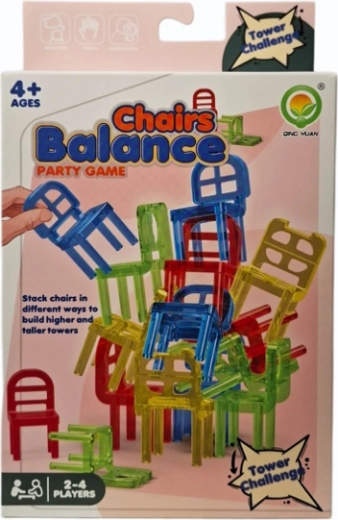 Stühlchen in der Box – Geschicklichkeitsspiel – 1 Stück