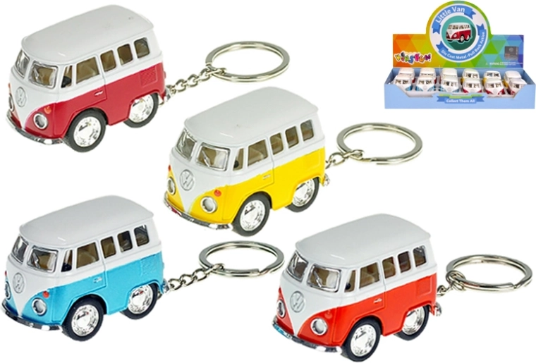 Volkswagen-Mikrobus Schlüsselanhänger mit Aufziehmotor