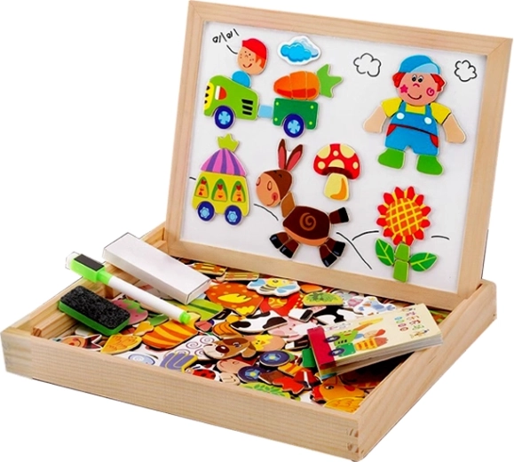 Magnetische Holzteile Bauernhof 1