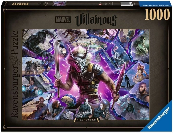 Puzzle Ravensburger Villainous: Killmonger 1000 Teile