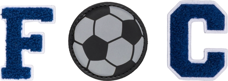 Baagl Baaglies – Set mit 3 Ansteckern FC Fußball