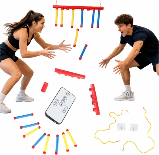 Reaktionsspiel „Fallende Stäbe“ für 2 Spieler mit Fernbedienung