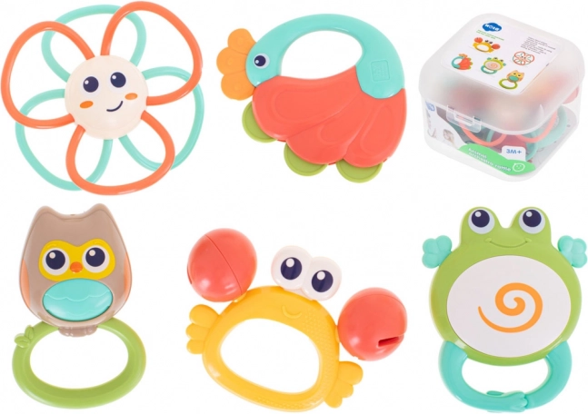 Rassel Beißringe Tierfiguren Babys 5er-Set von HOLA