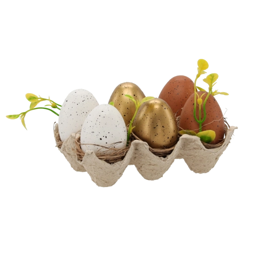 Set aus Ostereiern in Pastellfarben 6 cm – 6 Stk.