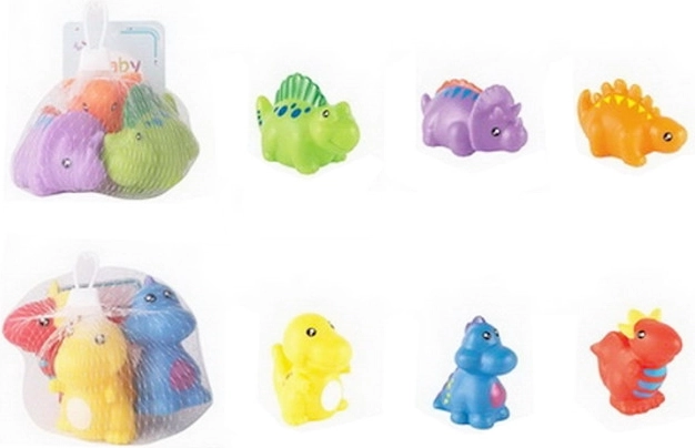 Badespielzeug Dinosaurier – Gummi-Set für Wasser