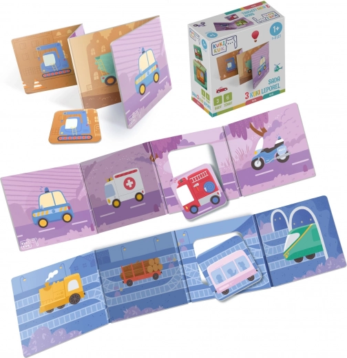 KukiKuk Set aus drei Leporellos Autos