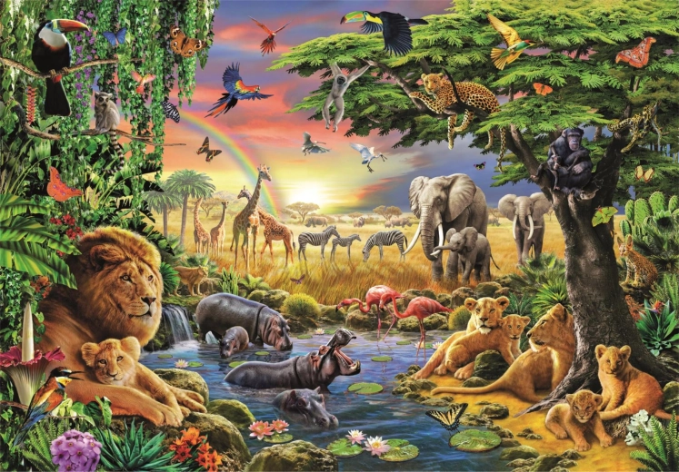 Puzzle Afrikanisches Treffen 2000 Teile