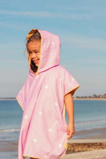 Quut Kinder-Strandponcho Banana Pink