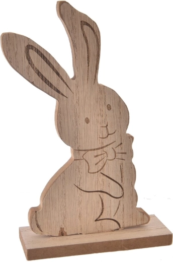 Holzhase beige 18 cm