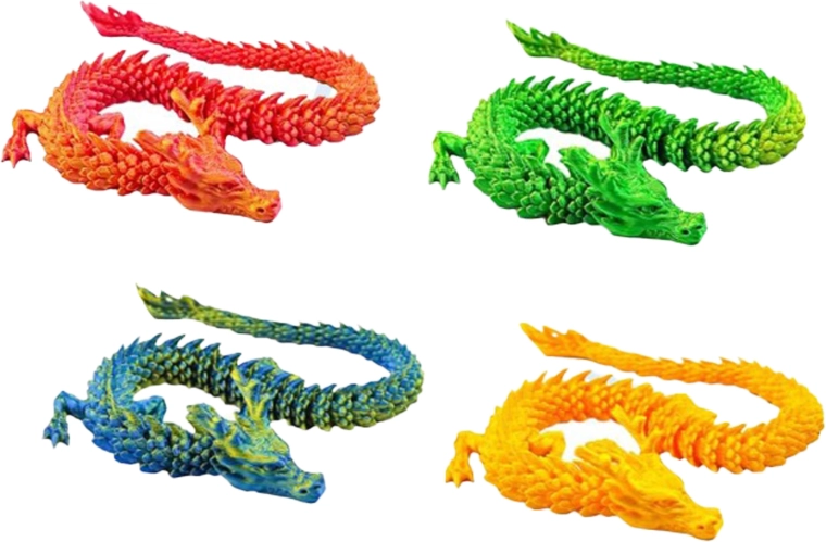 Magischer chinesischer Drache 3D 27 cm