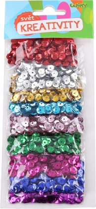 Set von Pailletten - 9 Farben, 27 g
