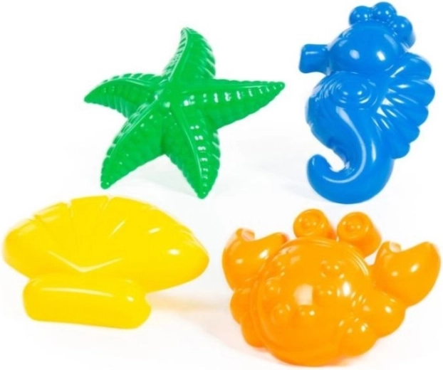 Set aus Sandförmchen – Meeres­tiere, 4 Stk.