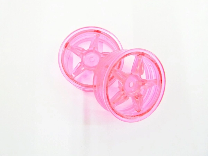 Fünfspeichenfelge Tamiya 22 mm in Neonrosa