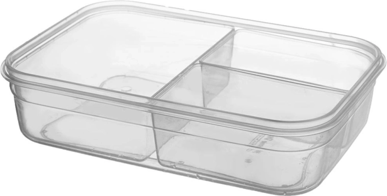 Drei herausnehmbare Fächer für Ordnung und Frische