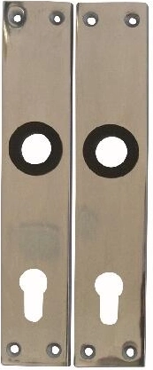 Türschild 72 mit Zylindereinsatz K 489, Aluminium, 1 Paar