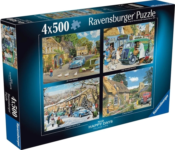 Ravensburger Puzzle Happy Days: Landleben 4×500 Teile
