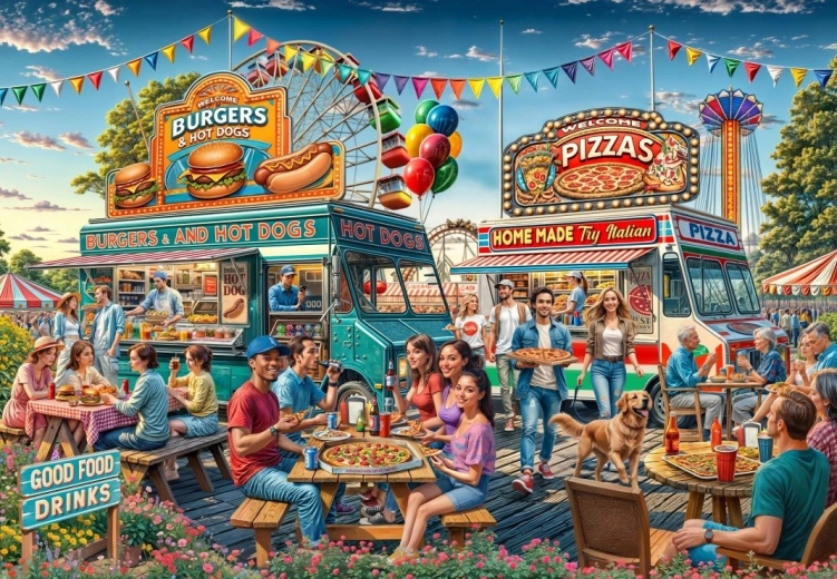 Puzzle Mobiler Imbiss 1000 Teile BLUEBIRD