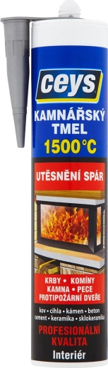 Feuerfester Ofendichtstoff 310 ml schwarz CEYS