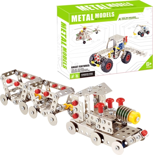Metall-Baukasten Zug, 277 Teile