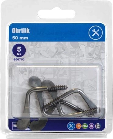 Drehhaken 50 mm glänzend (5 Stk.)