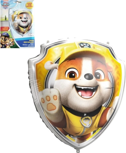 Folienballon PAW PATROL Schild Rubble 68 × 75 cm