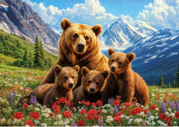 Puzzle Grizzlybären 1000 Teile