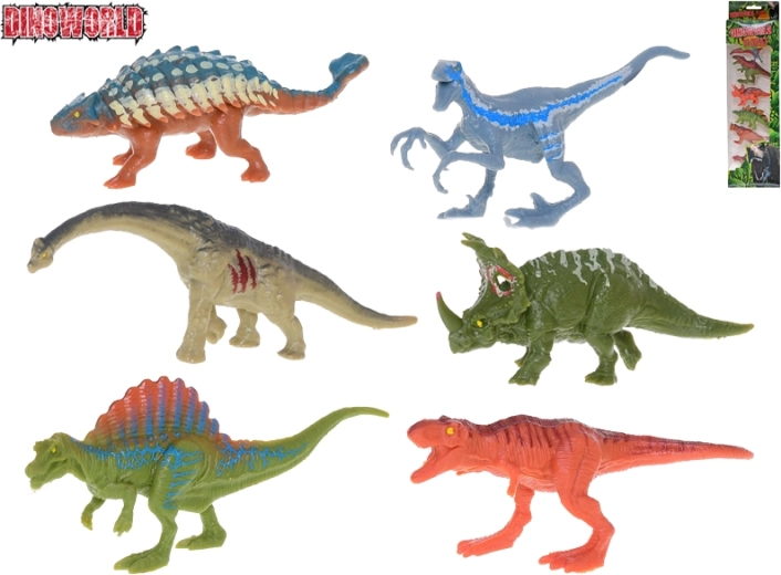 Dinoworld-Set Dinosaurier – 6 realistische Figuren