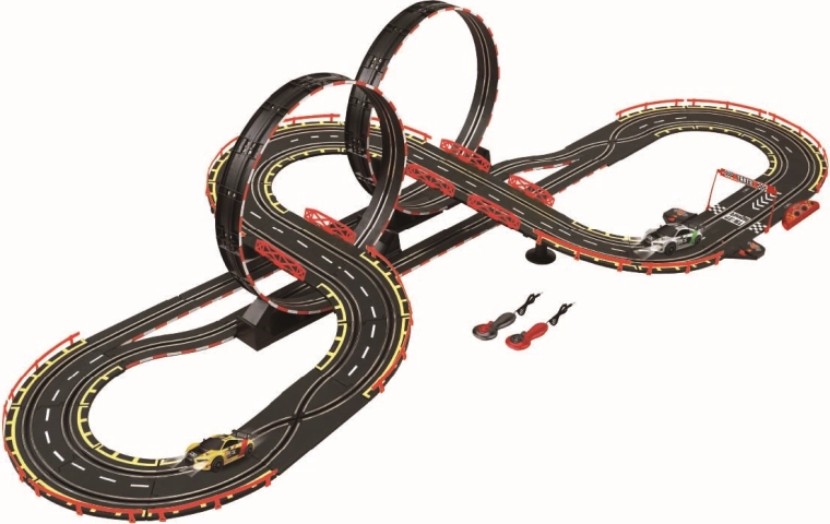 Autorennbahn Hyper Circuit mit AUDI Fahrzeugen