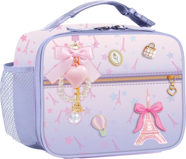 Kinder-Thermotasche für das Mittagessen mit Schlüsselanhänger Zauberhaftes Paris - 1 Stück