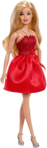 Rubinrotes Kleid für einen festlichen Look