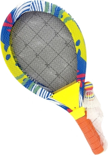 Leichtes Badminton-Set mit Schlägern und Federball