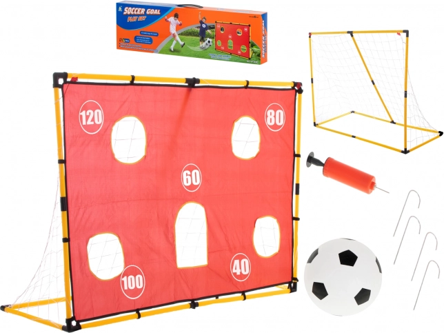 Trainings-Fußballtor mit Netz, Zielplane und Ball