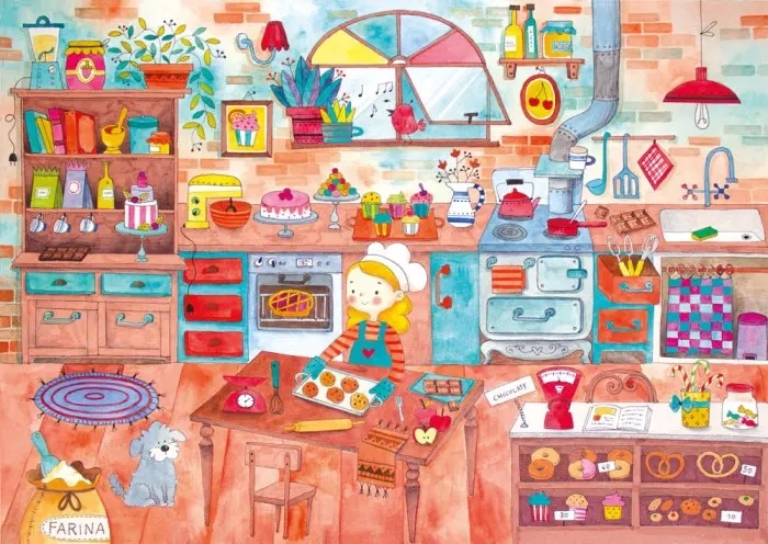 Puzzle Bunte Bäckerei 1000 Teile MAGNOLIA