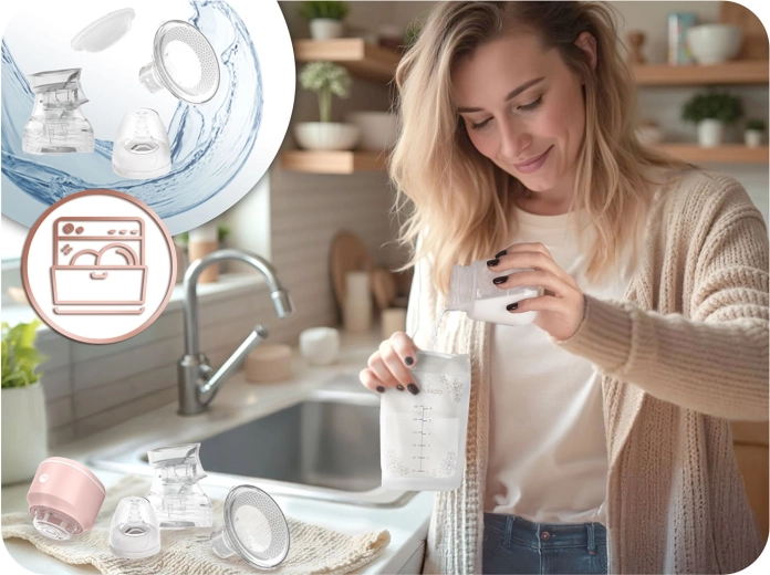 Einfache Pflege und sichere BPA‑freie Materialien