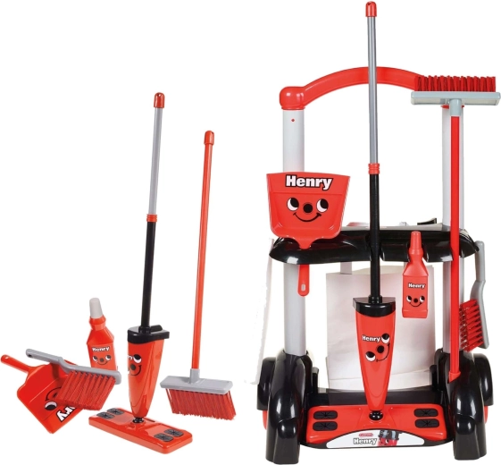 Kinder-Putzwagen Casdon Henry Little Helper mit Mopp und Besen
