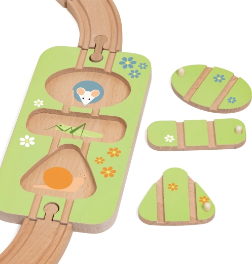 Montessori-Steckspiel mit Formen