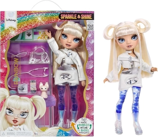 Rainbow High Sparkle & Shine white – Sammler-Modepuppe mit Glitzereffekt