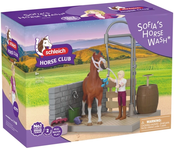 Waschbox für Pferde Sofie SCHLEICH Horse Club mit funktionierender Dusche