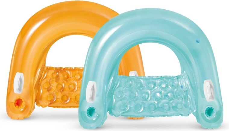Aufblasbarer schwimmender Sessel mit Griffen und Getränkehaltern INTEX 147 × 99 cm
