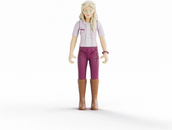 Voll bewegliche Reiterfigur
