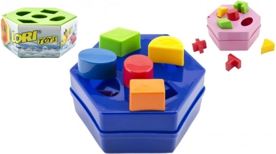 Kunststoff-Steckspiel Sechseck für Kinder ab 12 Monaten