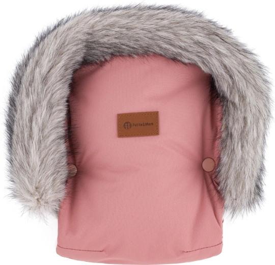Petite&Mars Handmuff für Kinderwagen Furry old rose