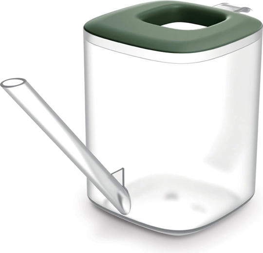 Gießkanne Tubi 1 l – transparent, dunkelgrün