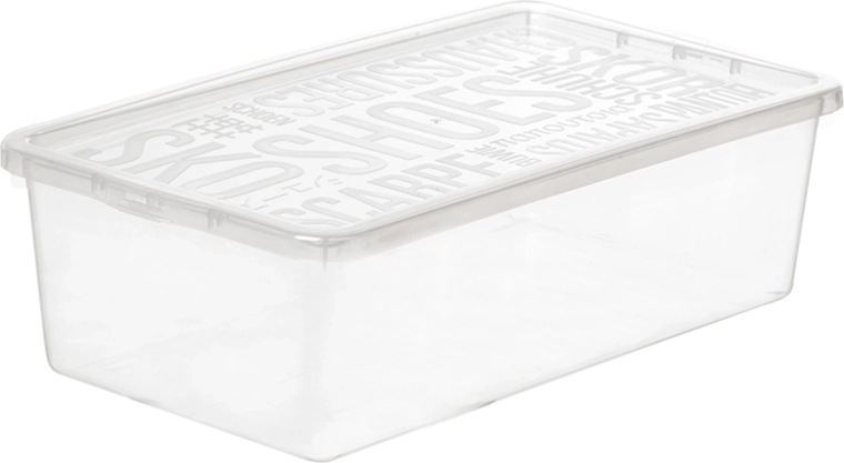 Transparente Schuhbox mit Deckel 4 l