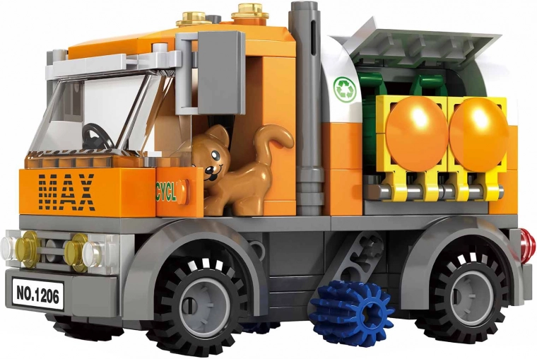 Kompatibles Konstruktionsset Müllabfuhr 157 Stk BLOXO