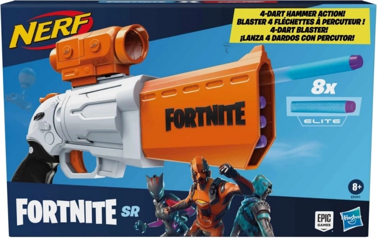 Nerf Fortnite SR – Pistole mit abnehmbarem Zielvisier