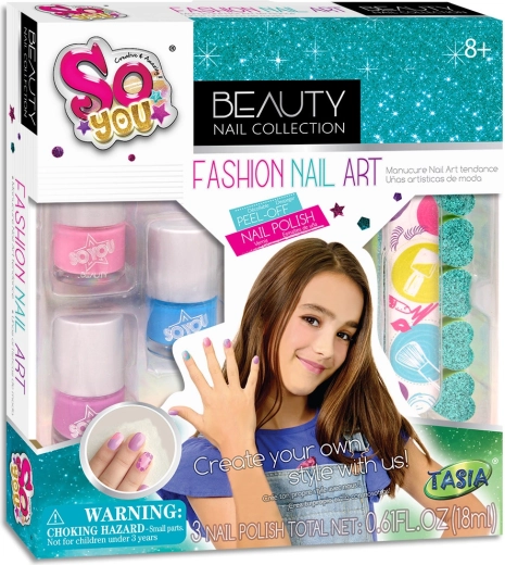 Tasia modisches Nagelset für Kinder – 3 Lacke, Feile und Zehenspreizer