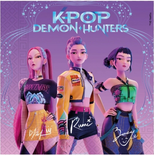 Papierservietten Demon hunters – K-POP, 33 × 33 cm (20 Stk.)