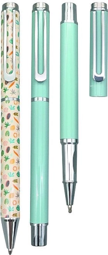 Geschenkset CONCORDE Stella – Kugelschreiber und Roller, hellblau
