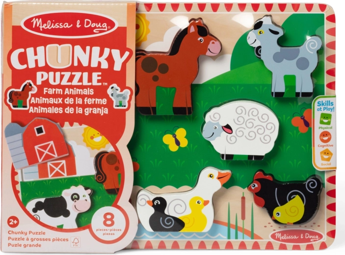 Holzpuzzle Chunky Bauernhof MELISSA & DOUG
